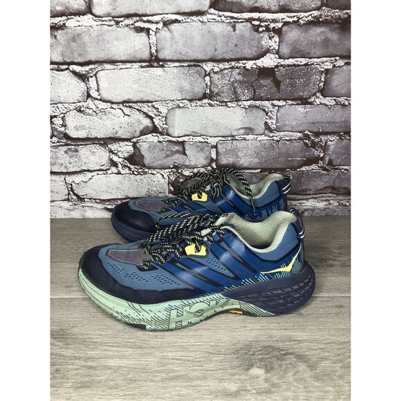 Hoka One One Speedgoat 3 Blue Synthetic Sneakers Shoes Women Sz 7M US/38 2/3EU - Picture 9 of 16